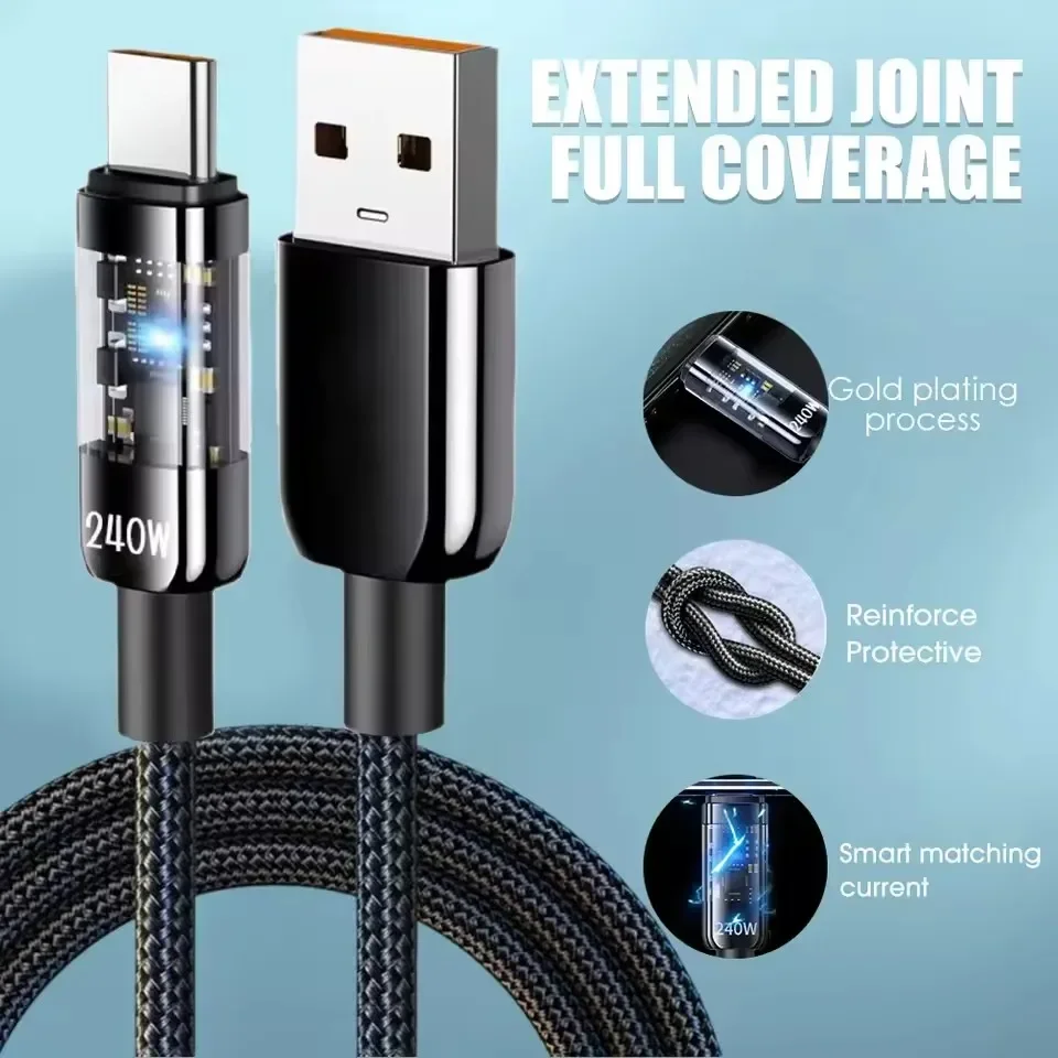 240W Dual Charging Line Type-C - Braided Line review and price